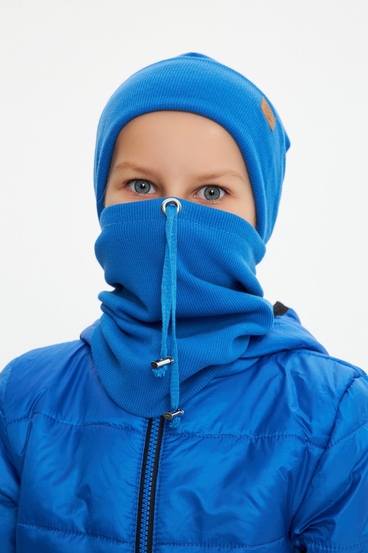 Babygiz Erkek Bebek Çocuk Trend Style Şapka Bere Boyunluk Takım Rahat %100 Pamuklu Kaşkorse fotoğrafı 3 (önizleme)