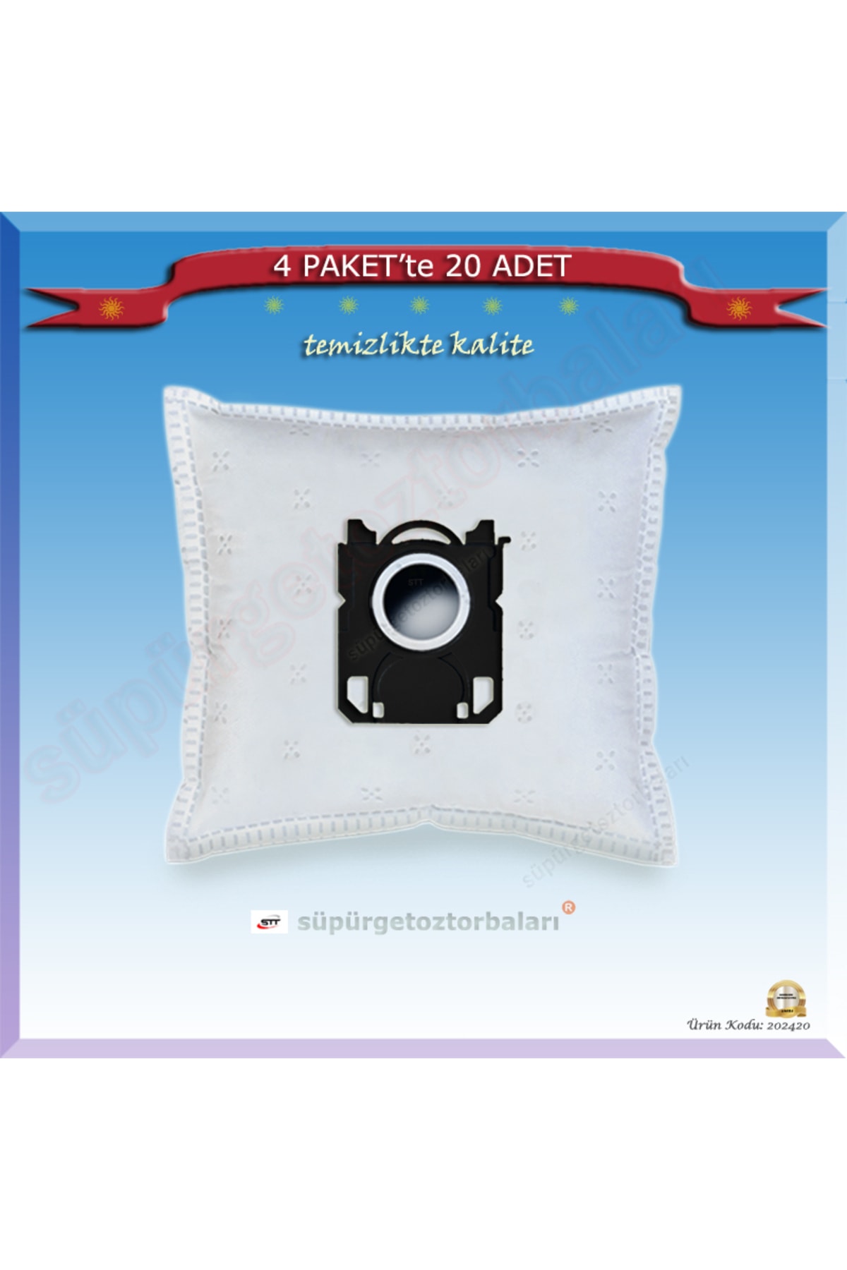 Phılıps Fc 8657/01 Performer Active Vacuum Cleaner Dust Bag 20 Pieces in 4 Packs