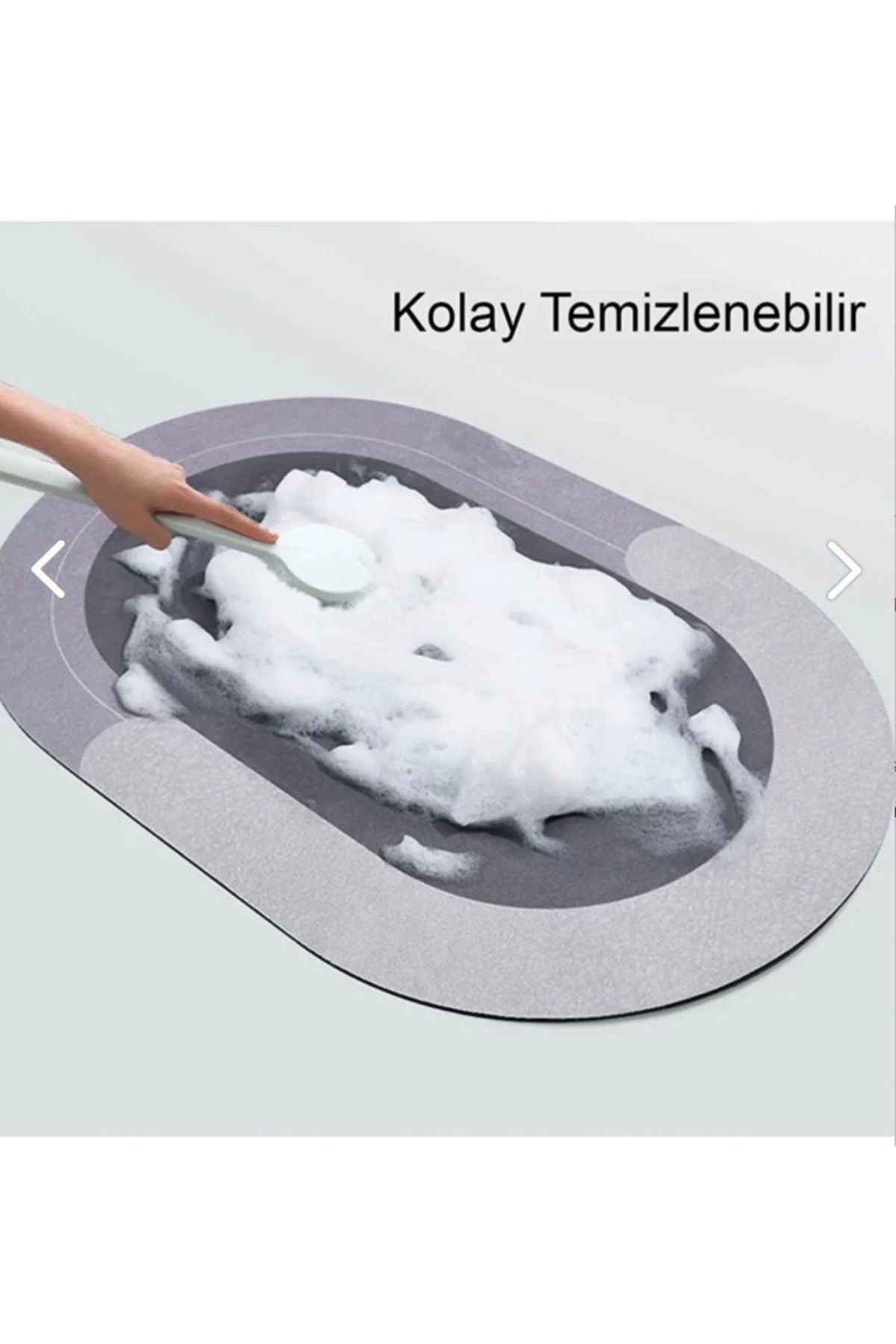Sihirli Su Emici Banyo Paspası Kaymaz Tabanlı Abdest Paspası 3,5 Mm 40x60 Bnypsps