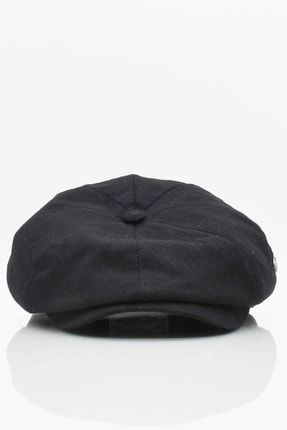 Ingiliz Stili London Yazlık Kasket Şapka Siyah KLH7009