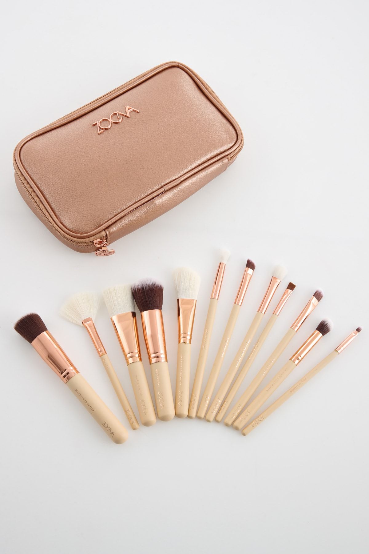 Bh Cosmetics X Zoeva 12 Pcs Brush Set & Bag - 12\'li Fırça Seti & Çanta  Zoeva Rose Gold Fiyatı, Yorumları - Trendyol