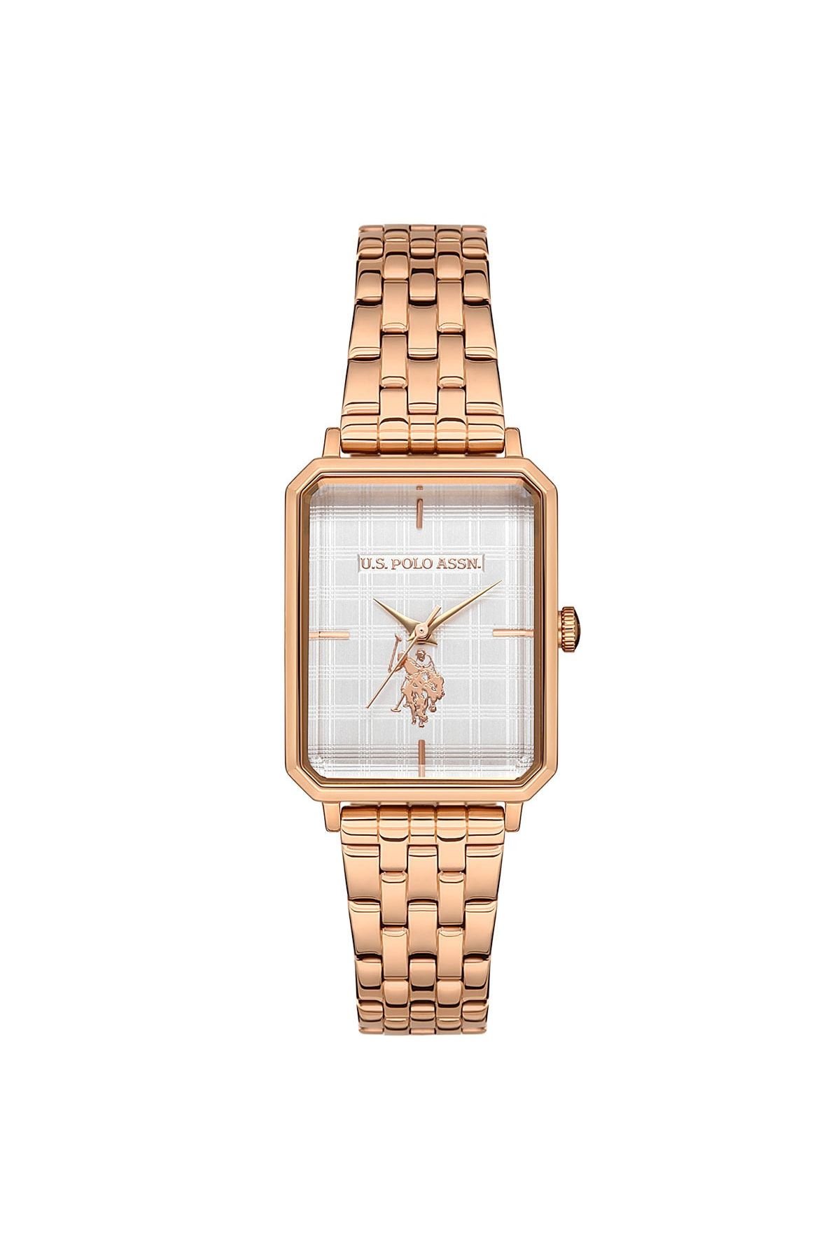 Us polo assn cheap rose gold watch