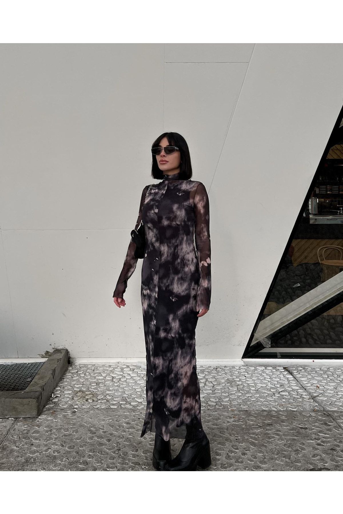 Babushka Midi Length Tulle Dress Trendyol