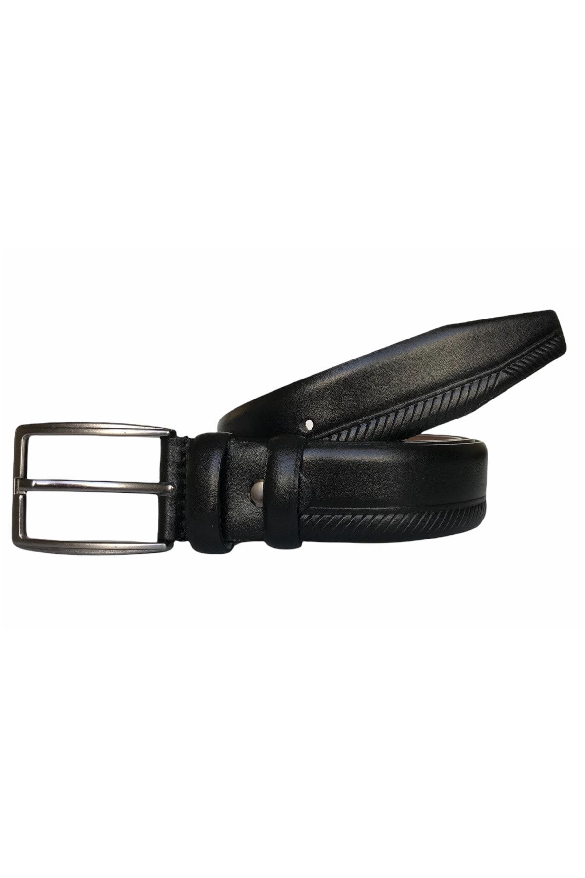 کمربند مشکی مردانه 100 ٪ با کیفیت واقعی چرم سیاه شلوار کلاسیک 3.5 سانتی متر DK 135 138 GoDeri