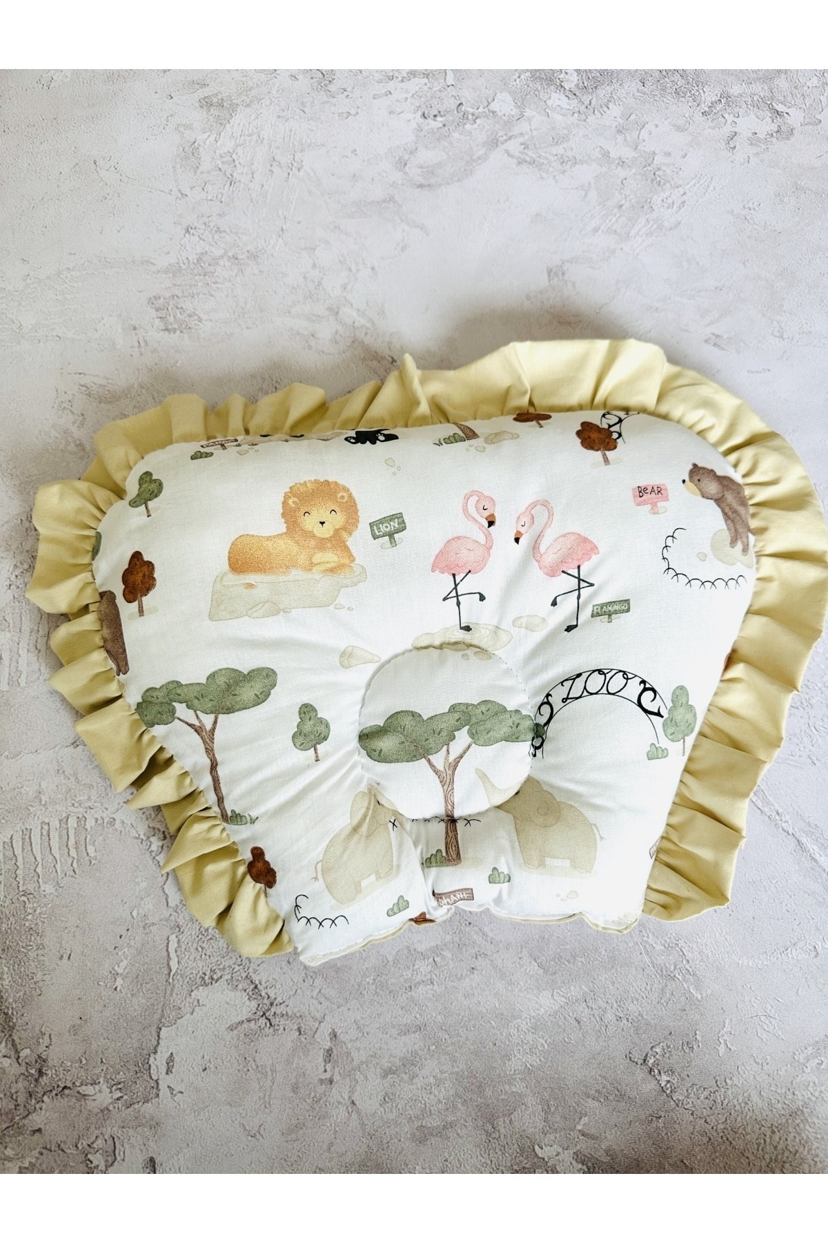 JUNİPERUS Baby Nest Zoo Fırfırlı Ortopedik Çift Taraflı Bebek Yatağı Anne Yanı Bebek Yatağı fotoğrafı 6 (önizleme)