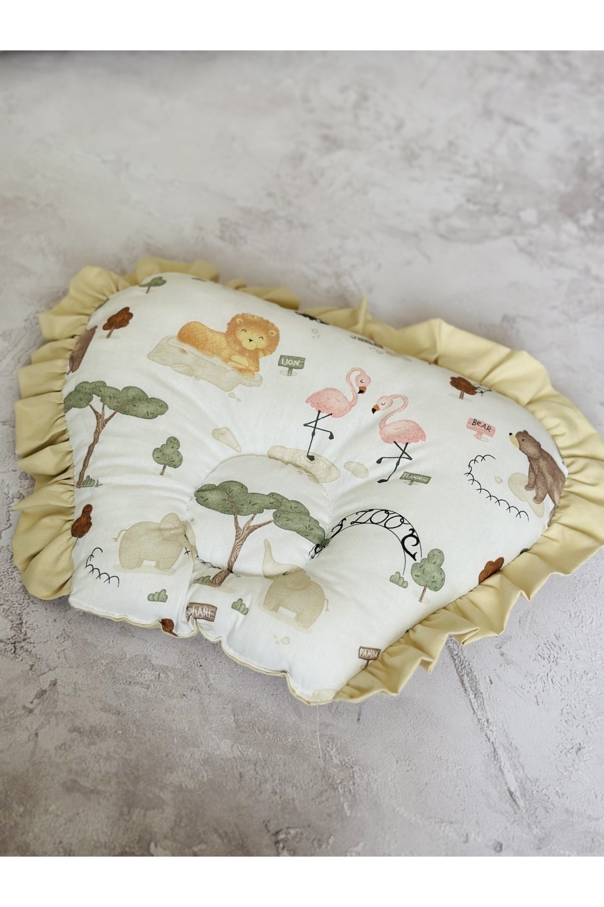 JUNİPERUS Baby Nest Zoo Fırfırlı Ortopedik Çift Taraflı Bebek Yatağı Anne Yanı Bebek Yatağı fotoğrafı 7 (önizleme)