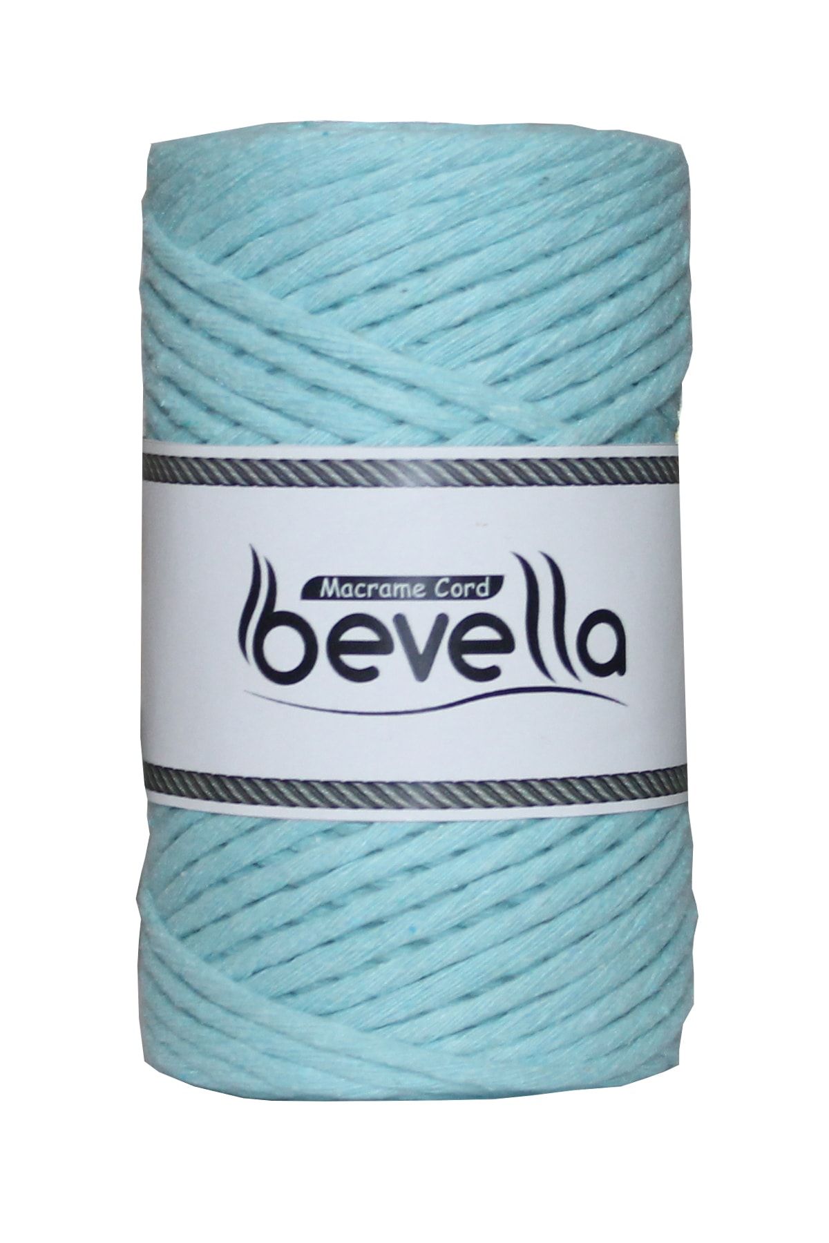 Bevella Macrame Cord-Taranan Macrame Thread 3mm Single Twist Scannable Cotton Macrame Thread Turquoise 3