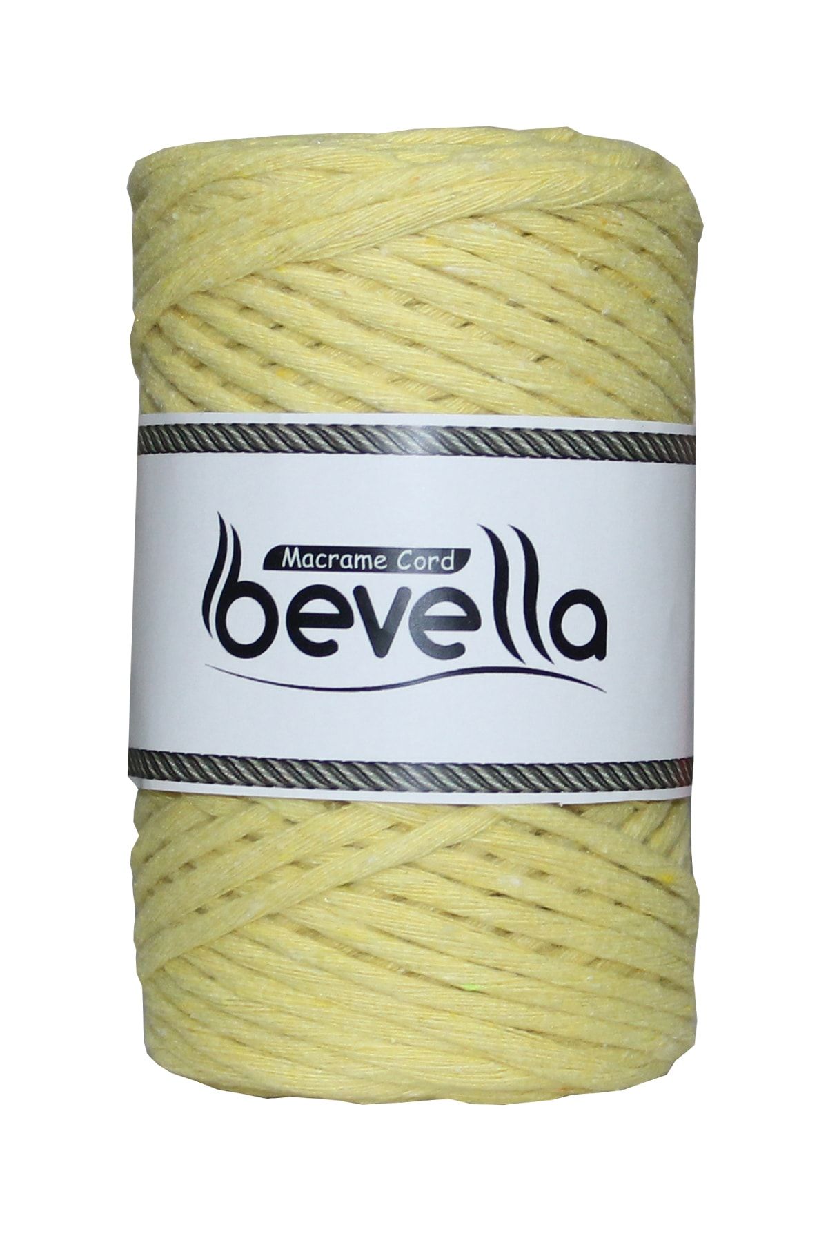 Bevella Macrame Cord-سلسلة مكرامية قابلة للرسم مقاس 3 مم من القطن بحلقة واحدة باللون الأصفر 3