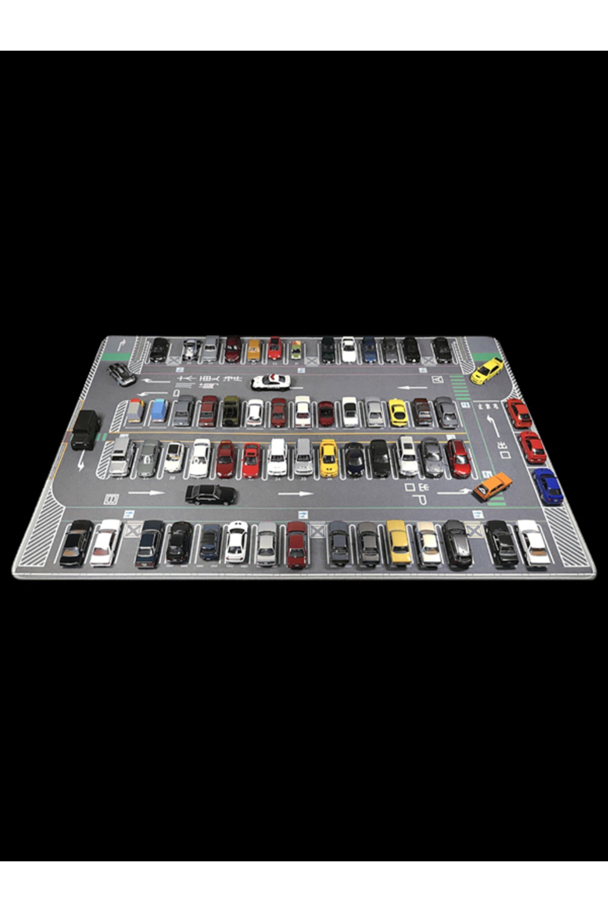 reklambalaj 1:64 Ölçek Metal Araçlar Için Otopark Zemini (55x80cm