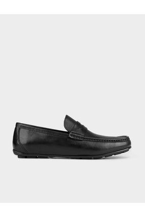 Hakiki Deri Siyah Erkek Loafer Ayakkabı 114395