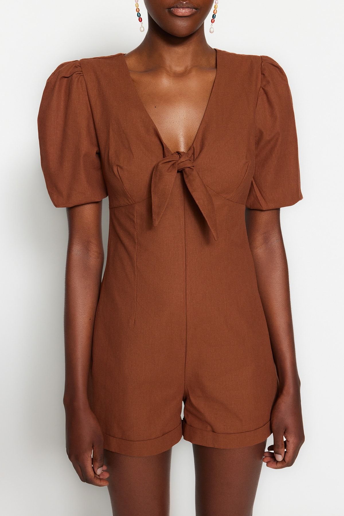 Trendyol Collection Jumpsuit Braun Regular Fit NA8344