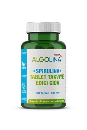 Spirulina 120 Tablet 525 Mg Protein Kaynağı - Takviye Edici Gıda ALG120AD-TBLT-01