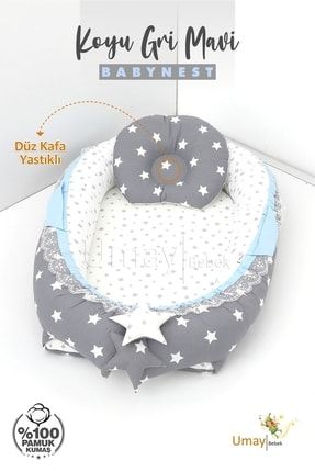Babynest, Bebek Uyku Yatağı 0-2 Yaş - %100 Pamuk UMAY11