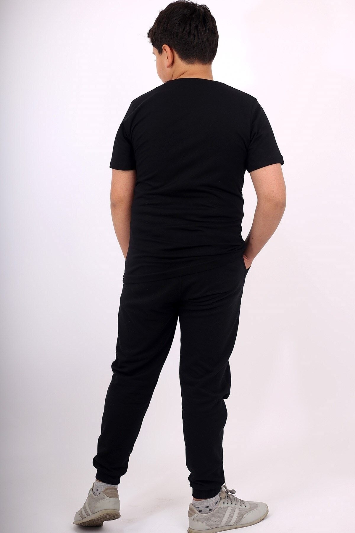 iggo Kids Unisex 1 Plain Jogger Sweatpants and 1 Plain Cotton