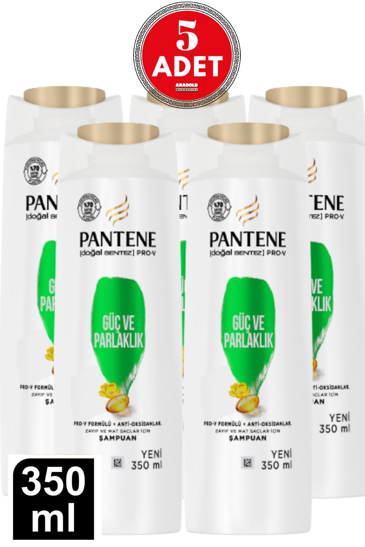 شامپو پنتن pantene güç ve parlaklık 350 5