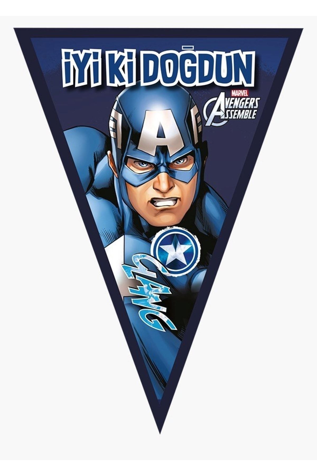 kullanatparti-Captain America Theme Birthday Party Ornaments for 24 People with Banner+captain America Party Supplies Set 4