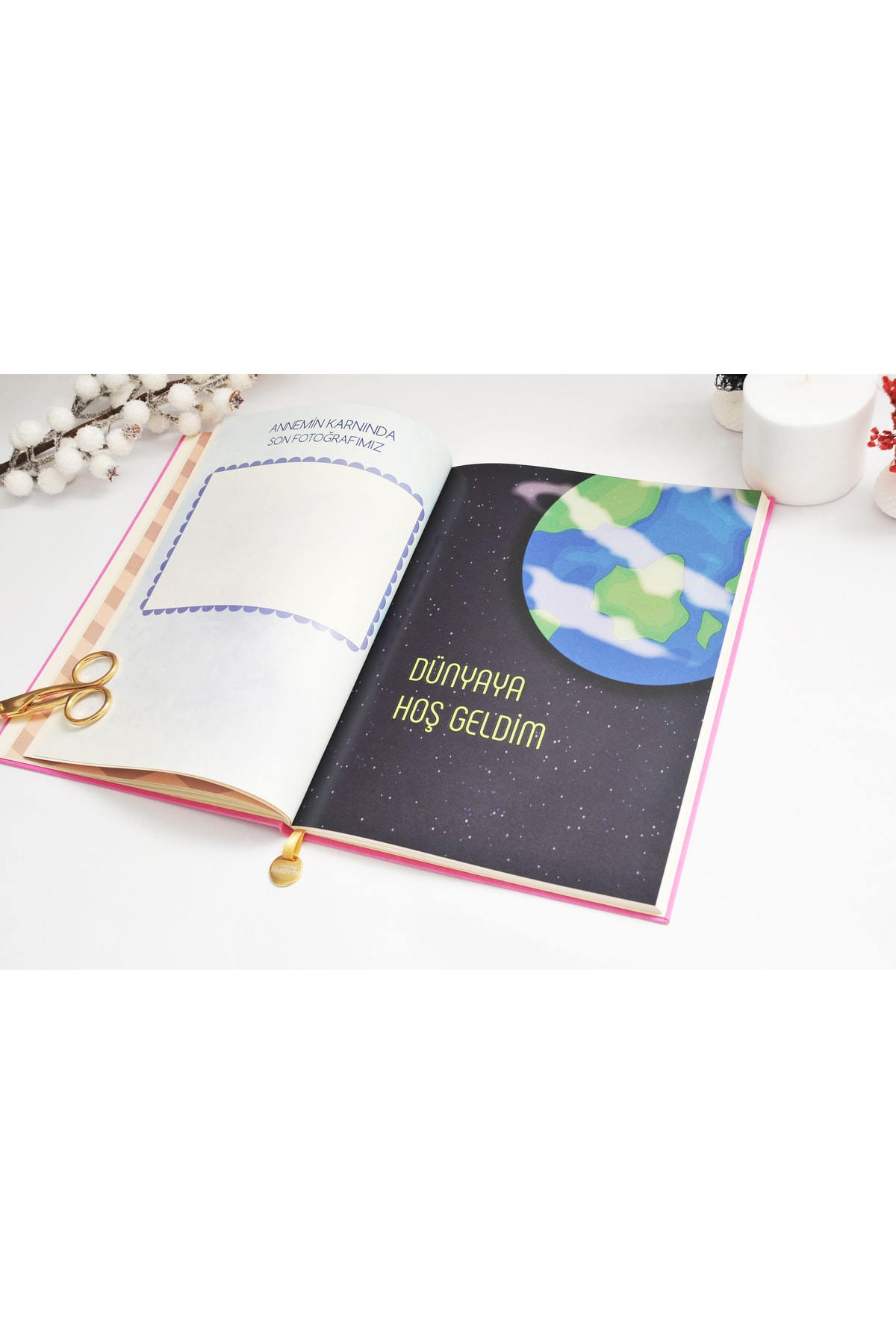 HoldArts Anne Bebek Günlüğü & Anı Defteri - Hamile Ajandası - Pembe fotoğrafı 7 (önizleme)