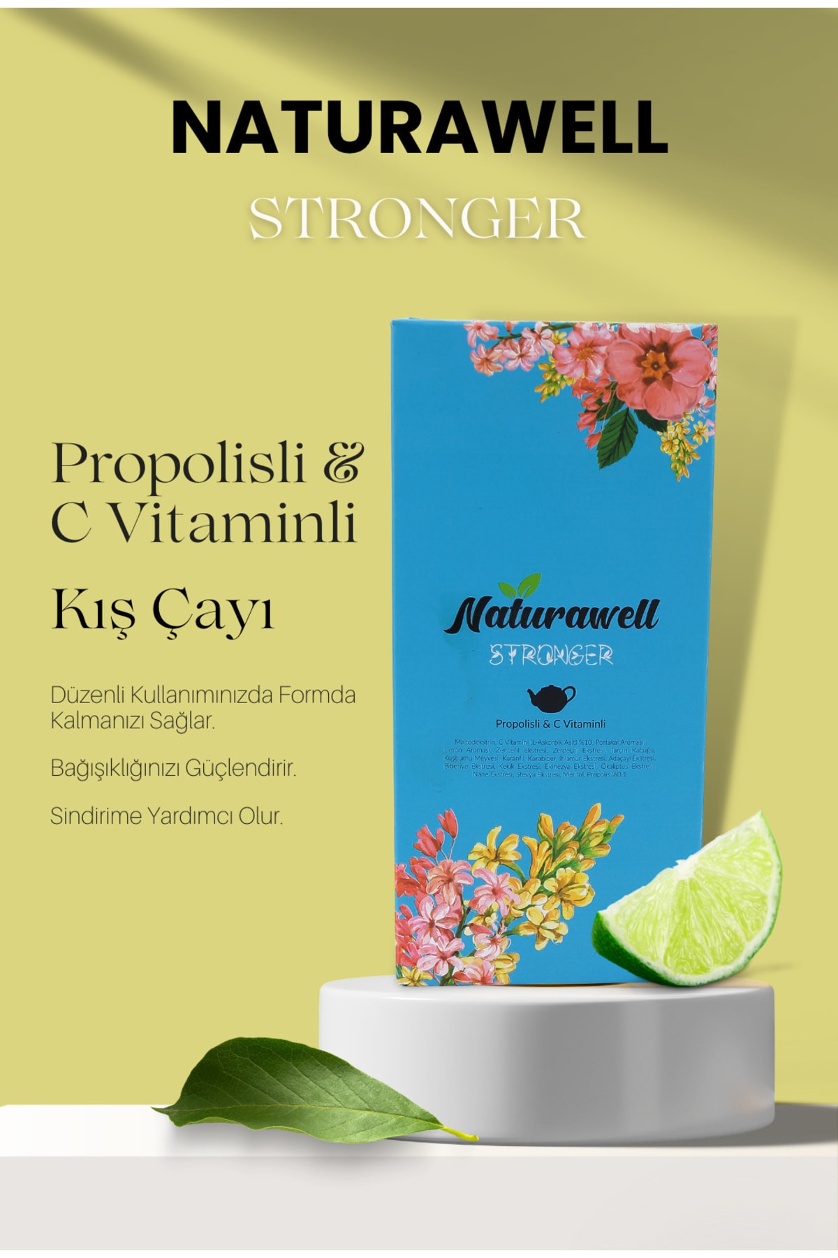 Naturawell Stronger Bağışıklığa Destek Propolisli C Vitaminli Şase Bitki Çayı 20'li