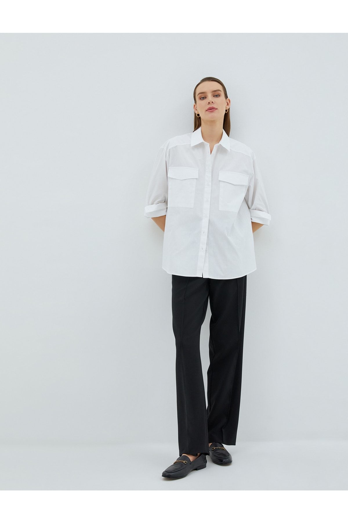 Koton Hemd Ecru Oversized NZ6243