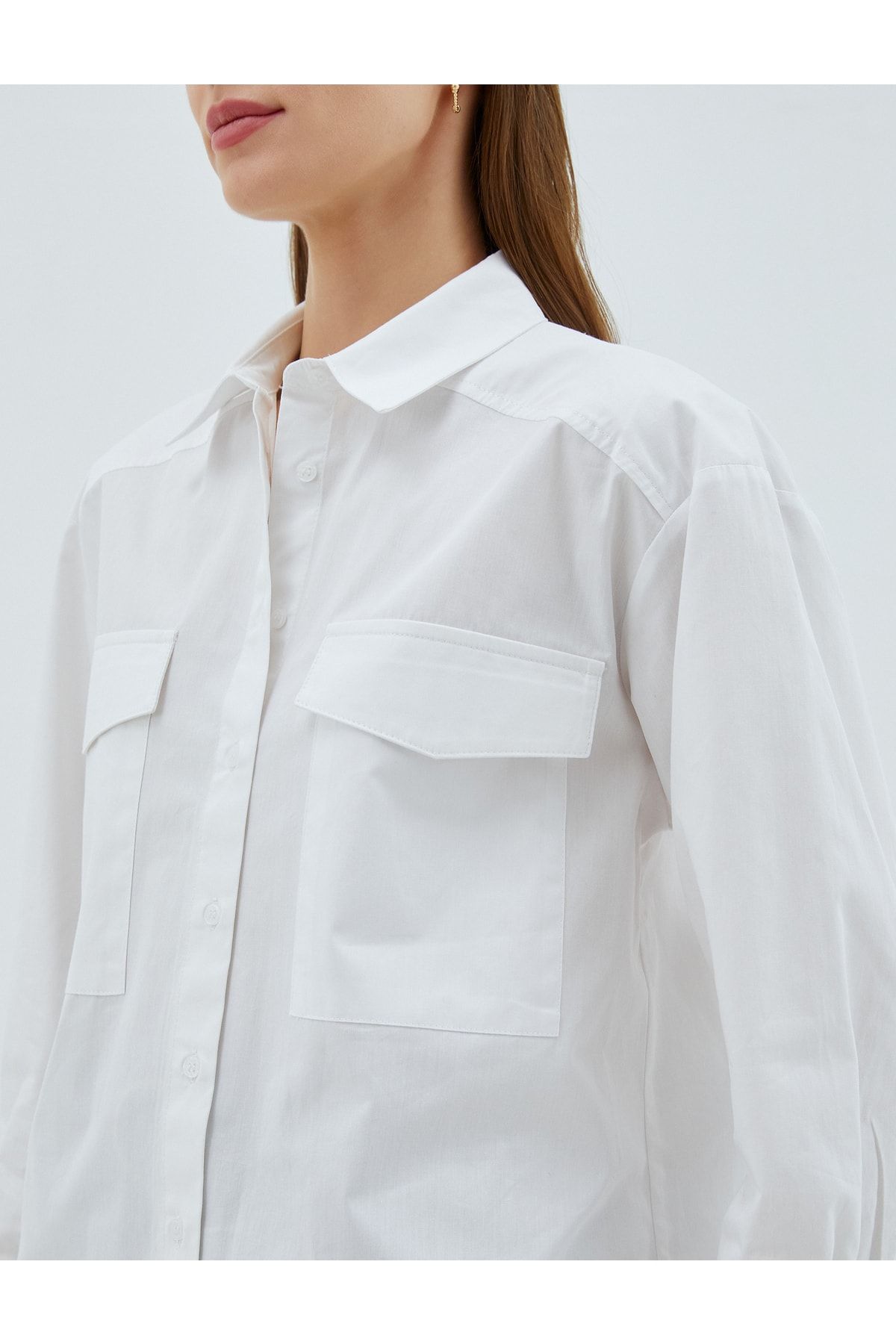 Koton Hemd Ecru Oversized NZ6243