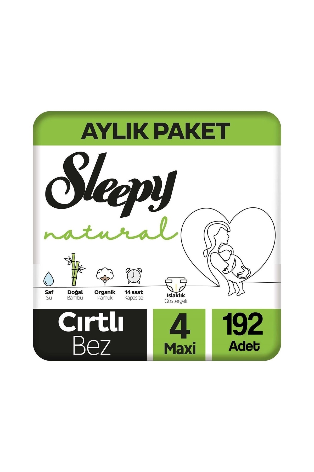 Sleepy Natural Bebek Bezi Ultra Avantaj Paketi Maxi 4 No 96 Lı X 2 Adet