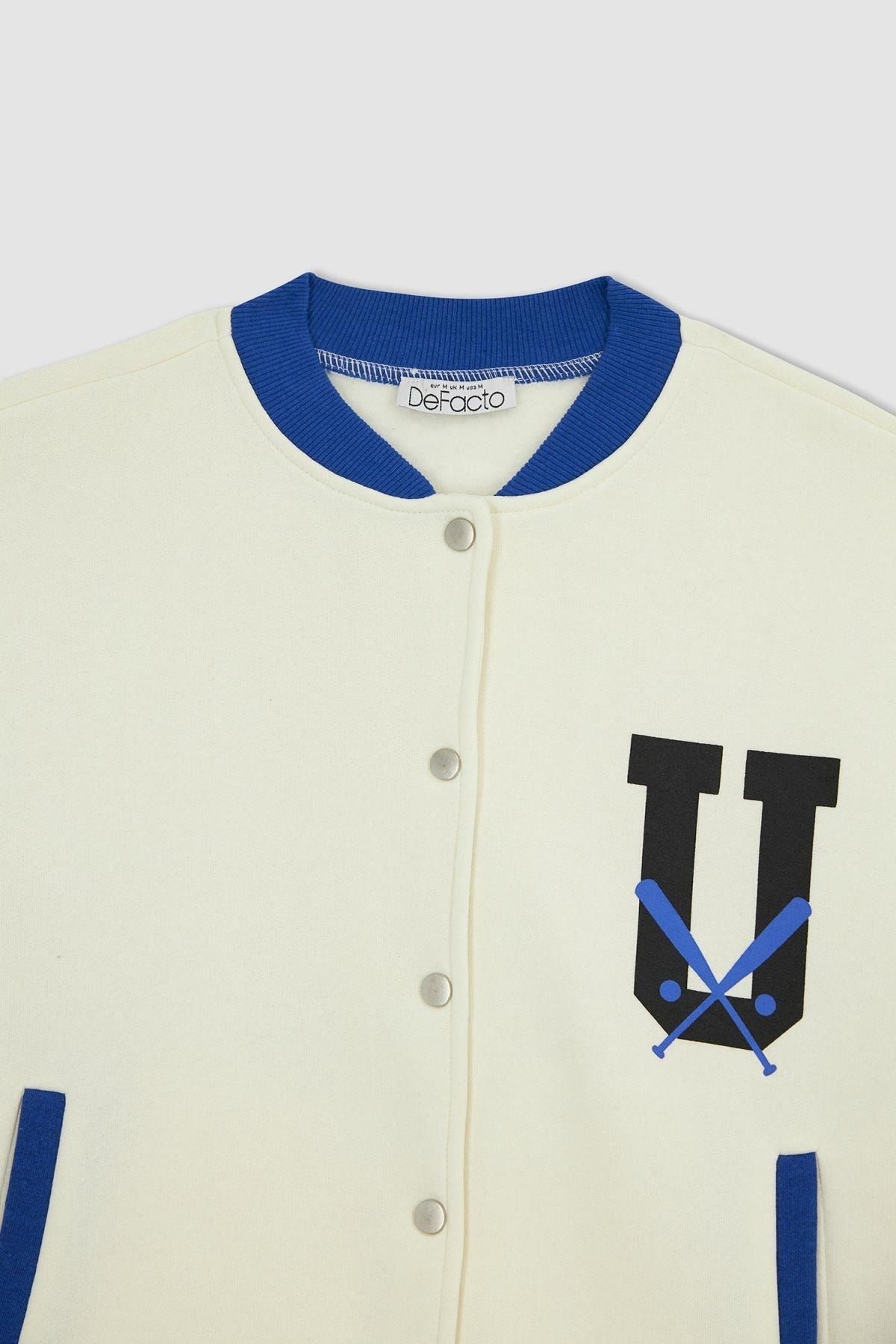 Defacto Printed Bomber Jacket Trendyol