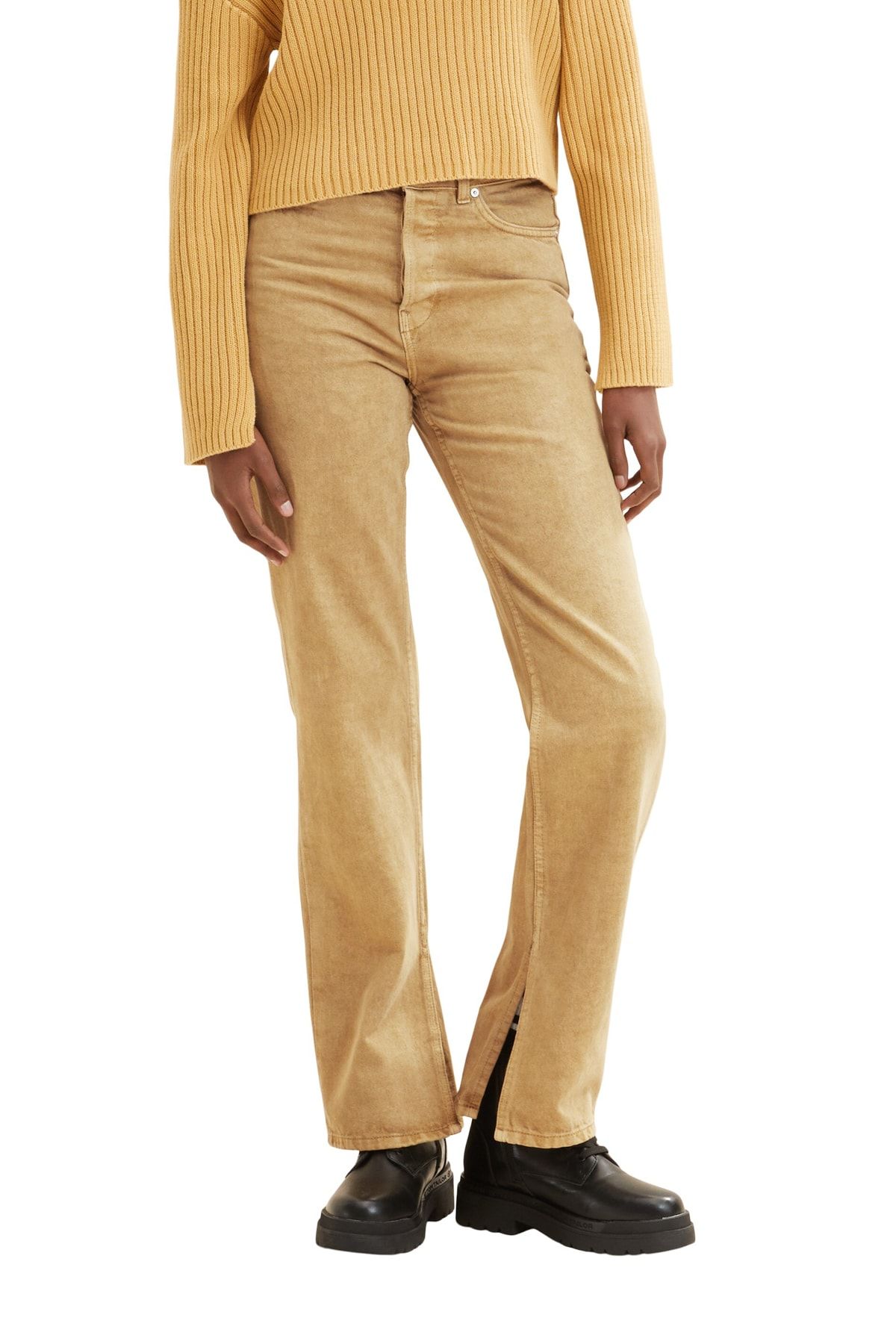 - - - Denim Brown Trendyol Tailor Straight Tom Jeans