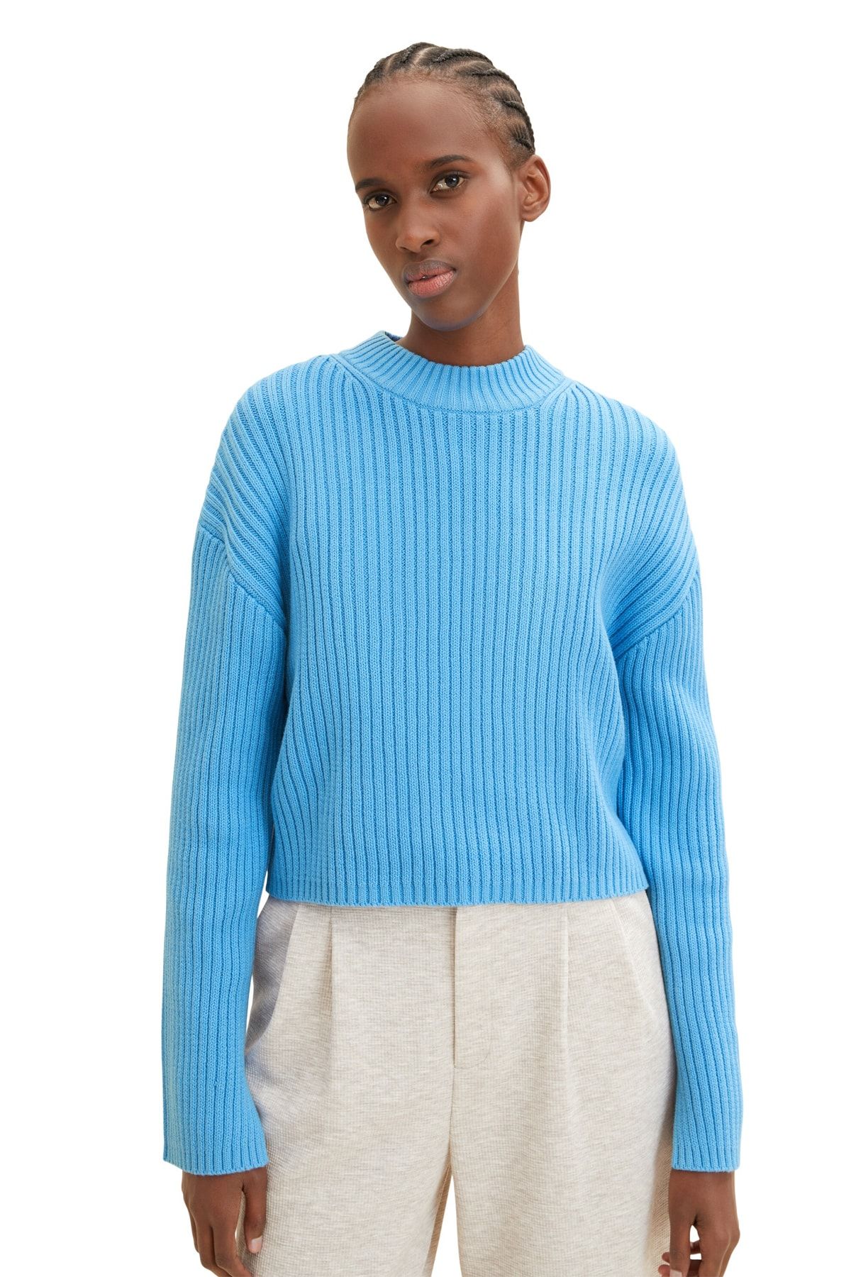 Regular Pullover Fit Blau Trendyol - Tom - Denim Tailor -