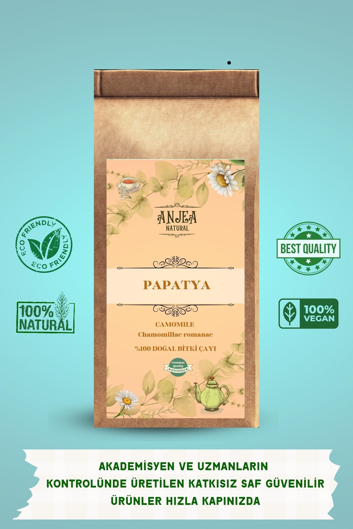 ANJEA Papatya Çayı - Doğal Bitki Çayı 100 gr / Chamomile Herbal Tea 100% Natural