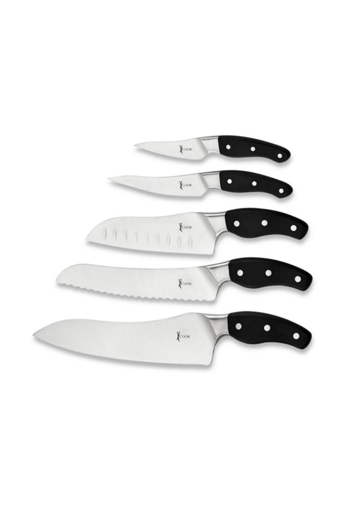 iCook-Cooking Series 5-Piece Knife Collection Set with Ergonomic Design and Special Weight 3