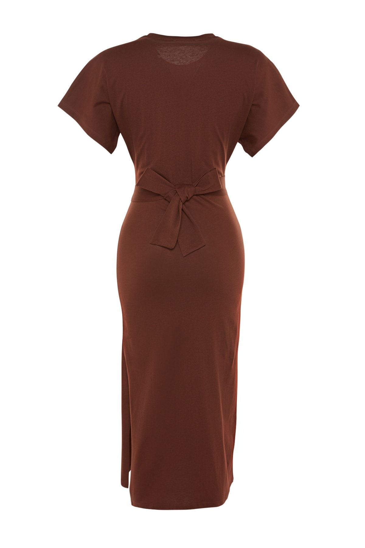 Petite tie waist cheap formal wiggle midi dress