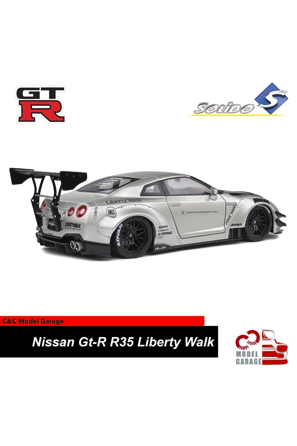 Solido N ssan Gt r r35 1 18 l ek Diecast Metal Model Araba Fiyat