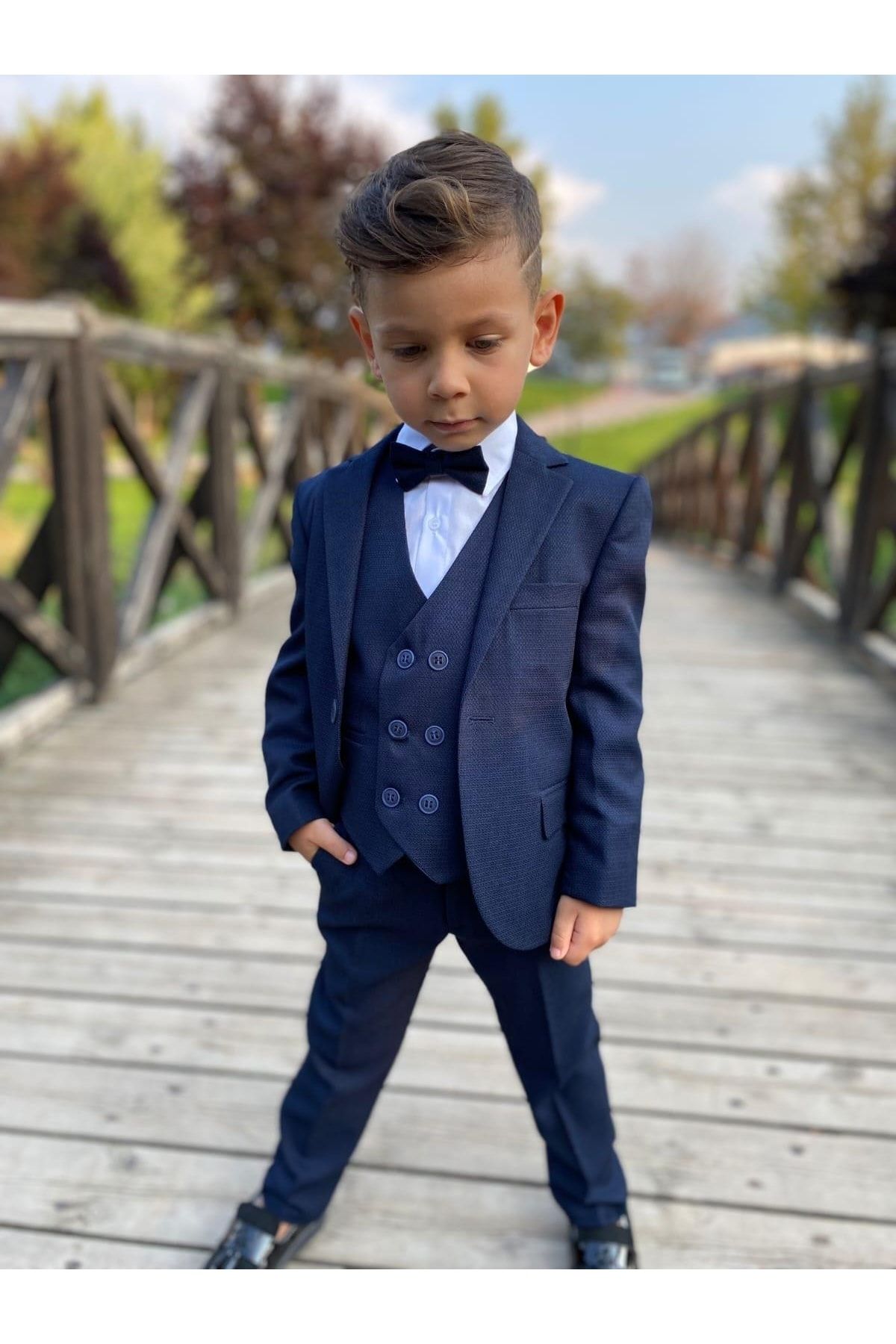 Baby boy deals navy blue suit