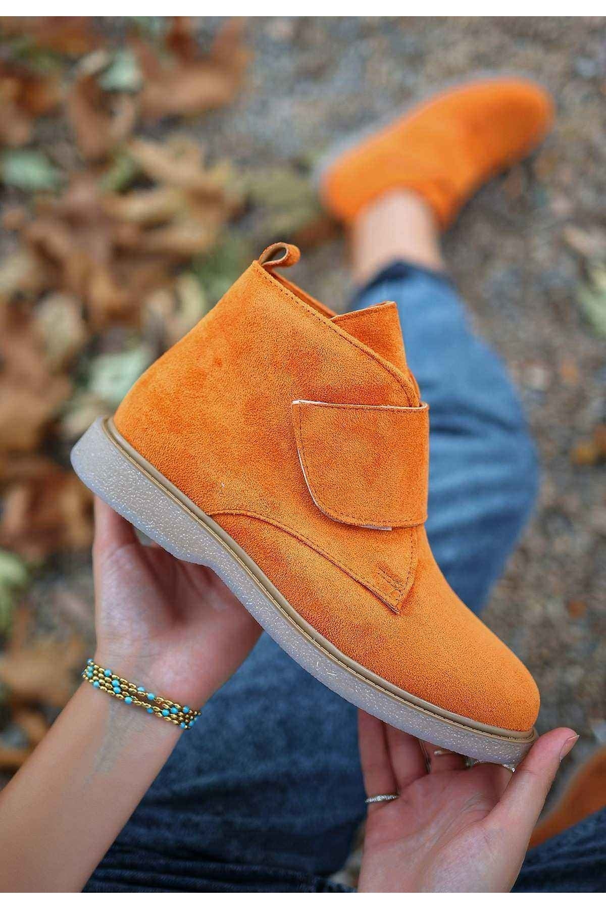 Zeon Turuncu Süet Bot