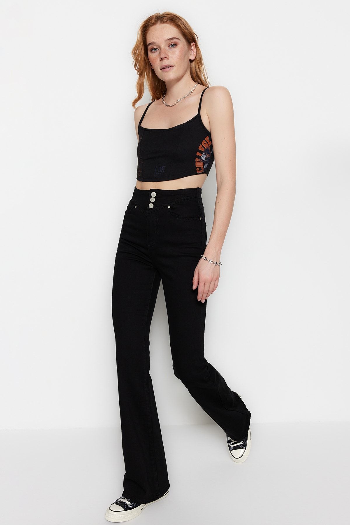 Trendyol Collection Jeans Schwarz Slim