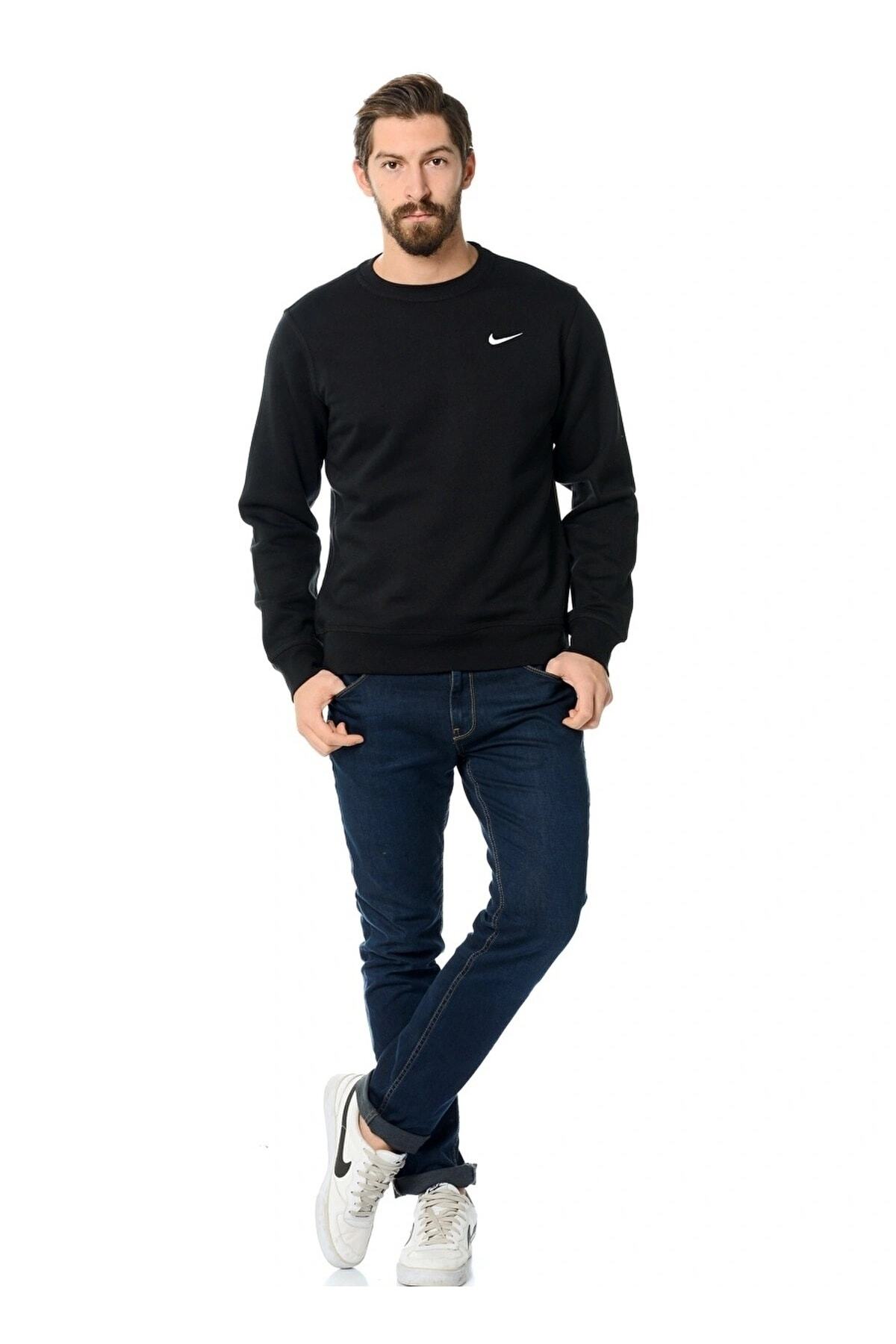 سویشرت مردانه مشکی نایکی | 611467-010 اورجینال - تصویر 2