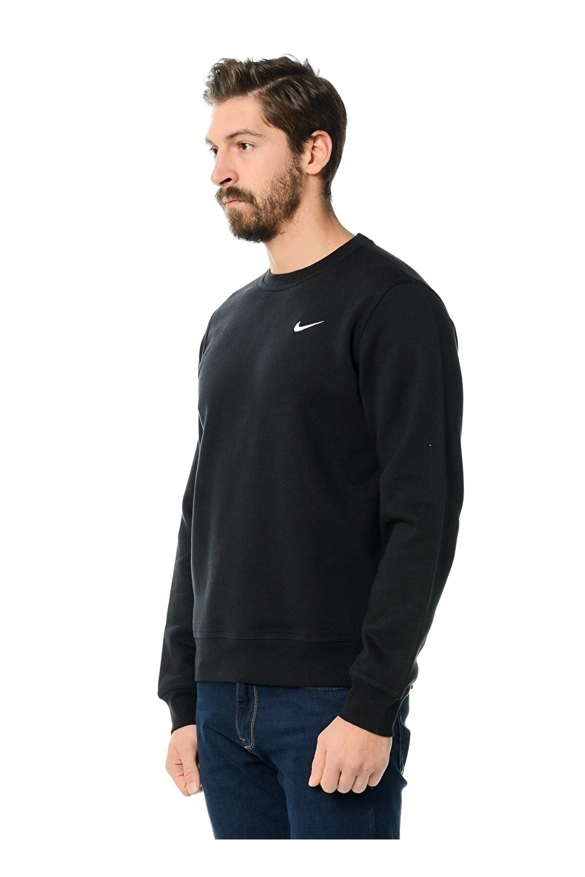 سویشرت مردانه مشکی نایکی | 611467-010 اورجینال - تصویر 4