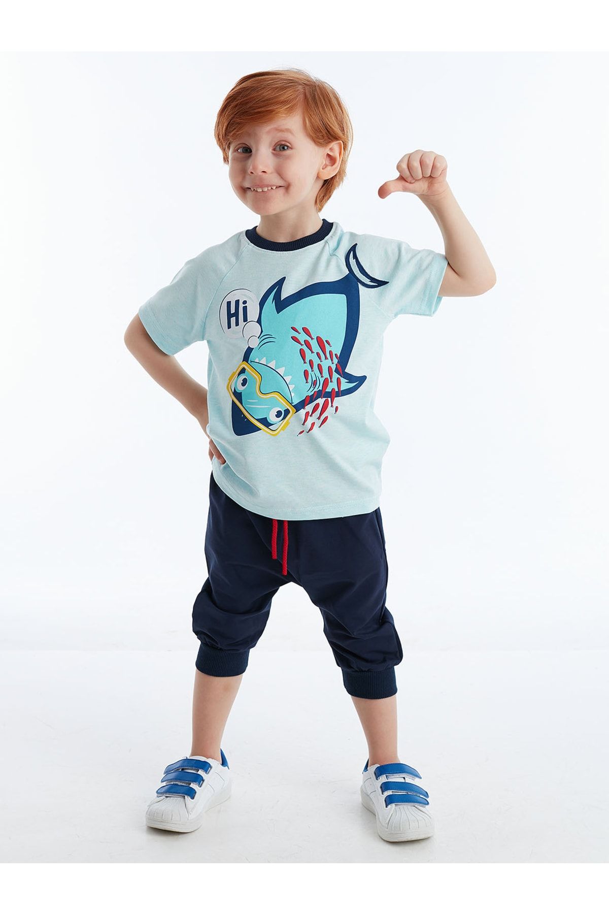 Denokids Zweiteiler Blau Regular Fit