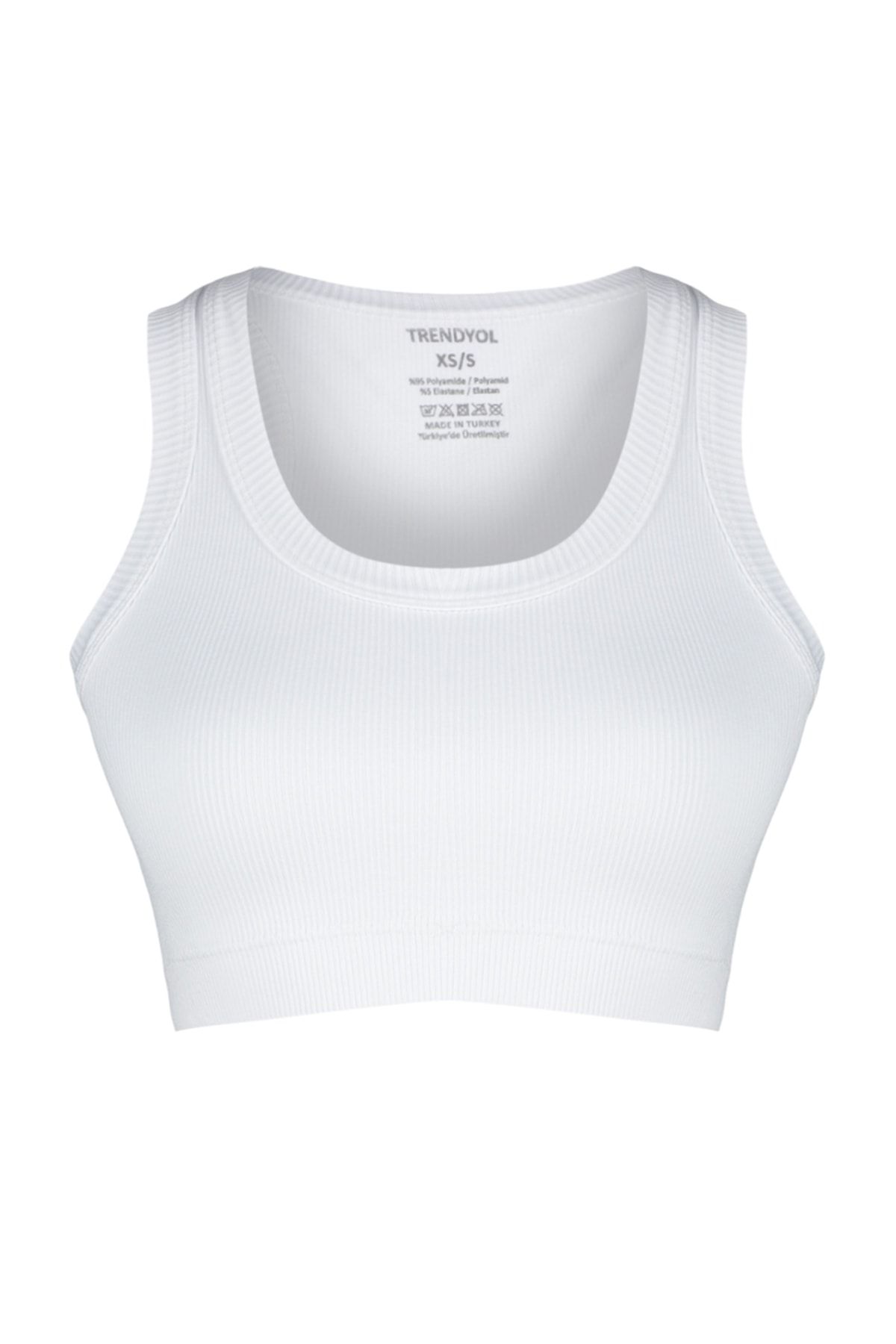 Trendyol Collection White Seamless/Seamless Light Support/Shaping Knitted Sports  Bra THMSS23SS00005 - Trendyol