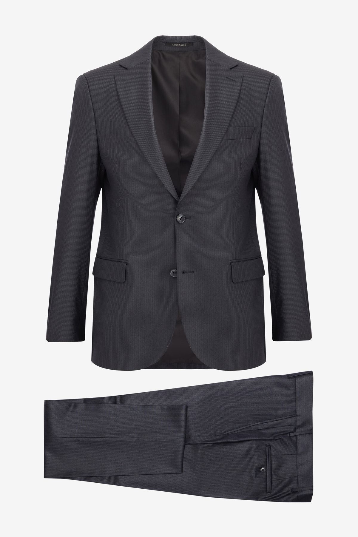 W Collection Antrasit Çizgili Mılano Takım Elbise