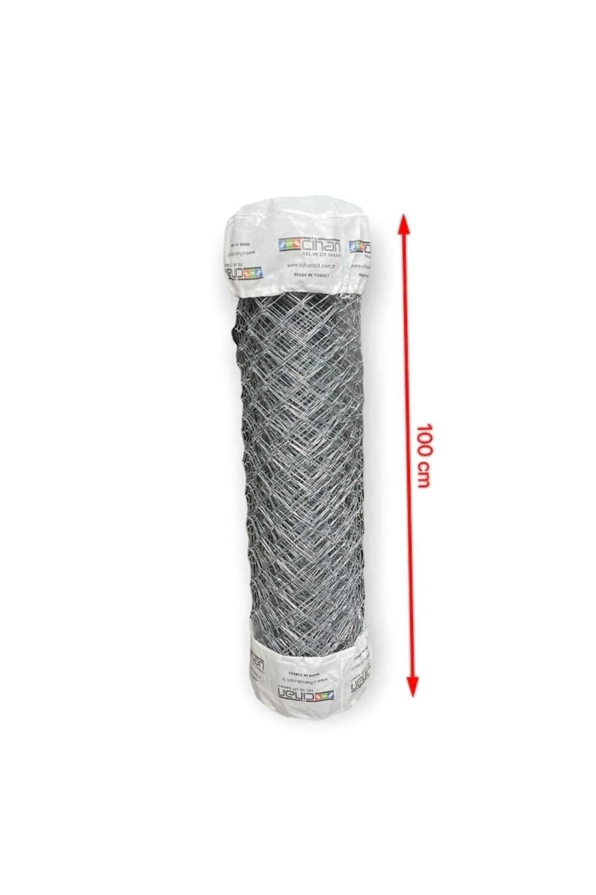 Cihan Çit Galvanizli Örgü Tel Bahçe Çiti - 2,00 Mm Kalınlık 80*80 Göz Aralığı H:100 Cm L:10 Metre