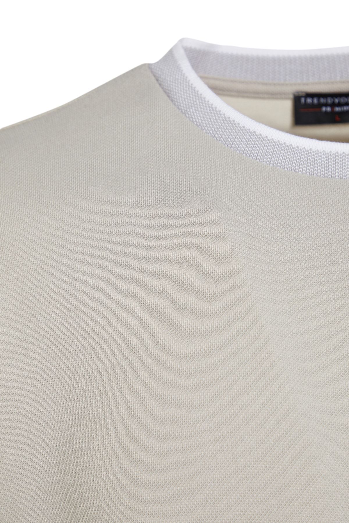 Trendyol Collection-Prémium texturált, túlméretezett kötöttáru Pique póló - TMNSS23TS00079 7