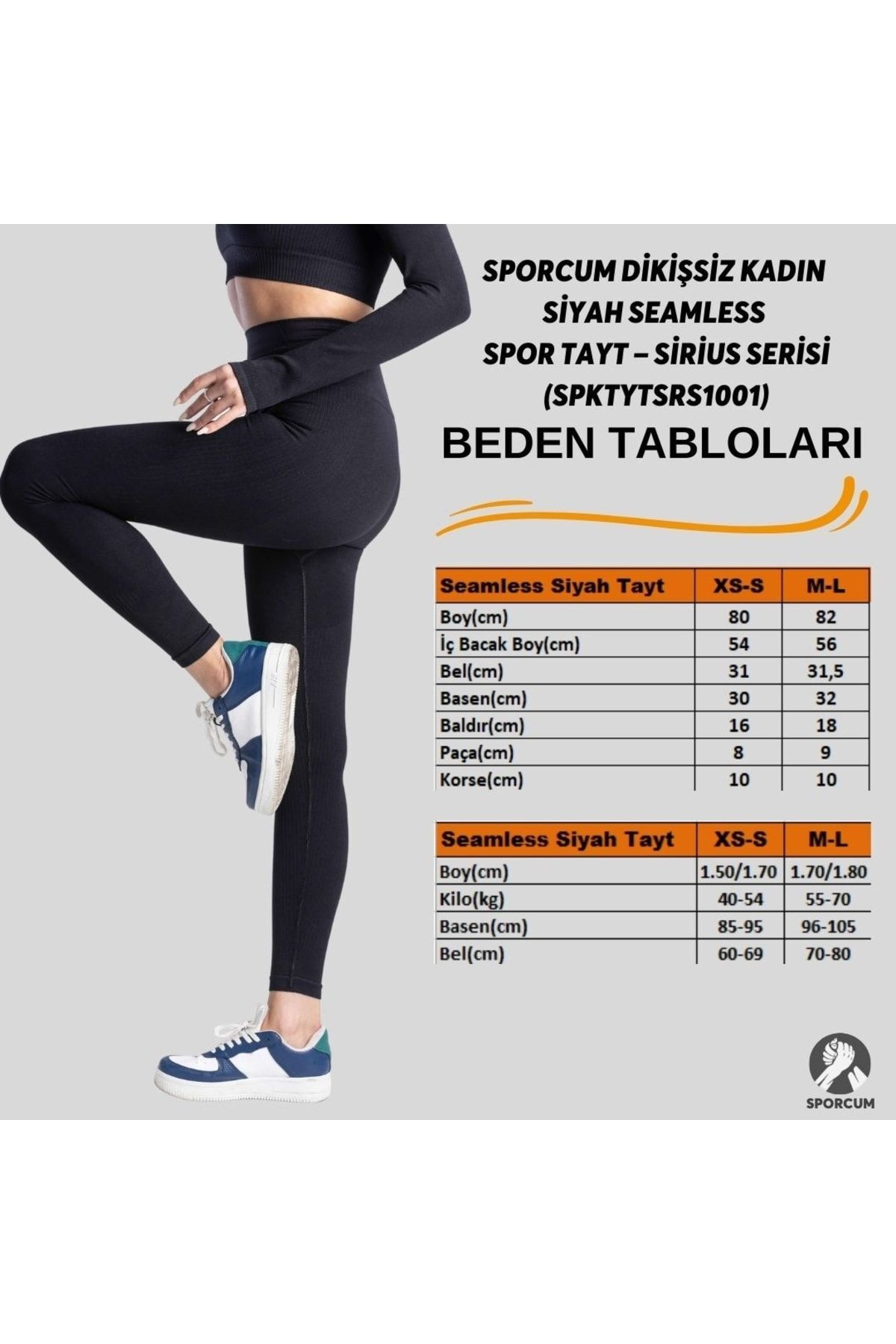 Siyah Seamless Toparlayıcı Yüksek Korse Bel Esnek Kadın Yılbaşıtemalı Spor Tayt–siriusserisi