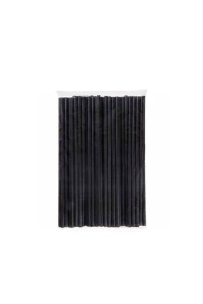 Siyah Plastik Pipet 100 Adet BRSKNKYSR0002