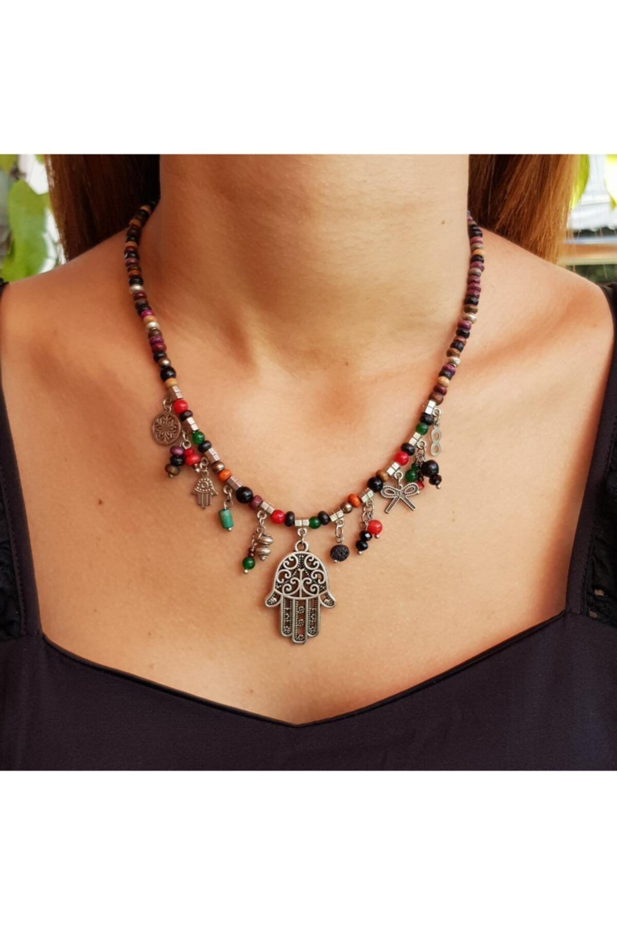 Orange 2025 bead necklace