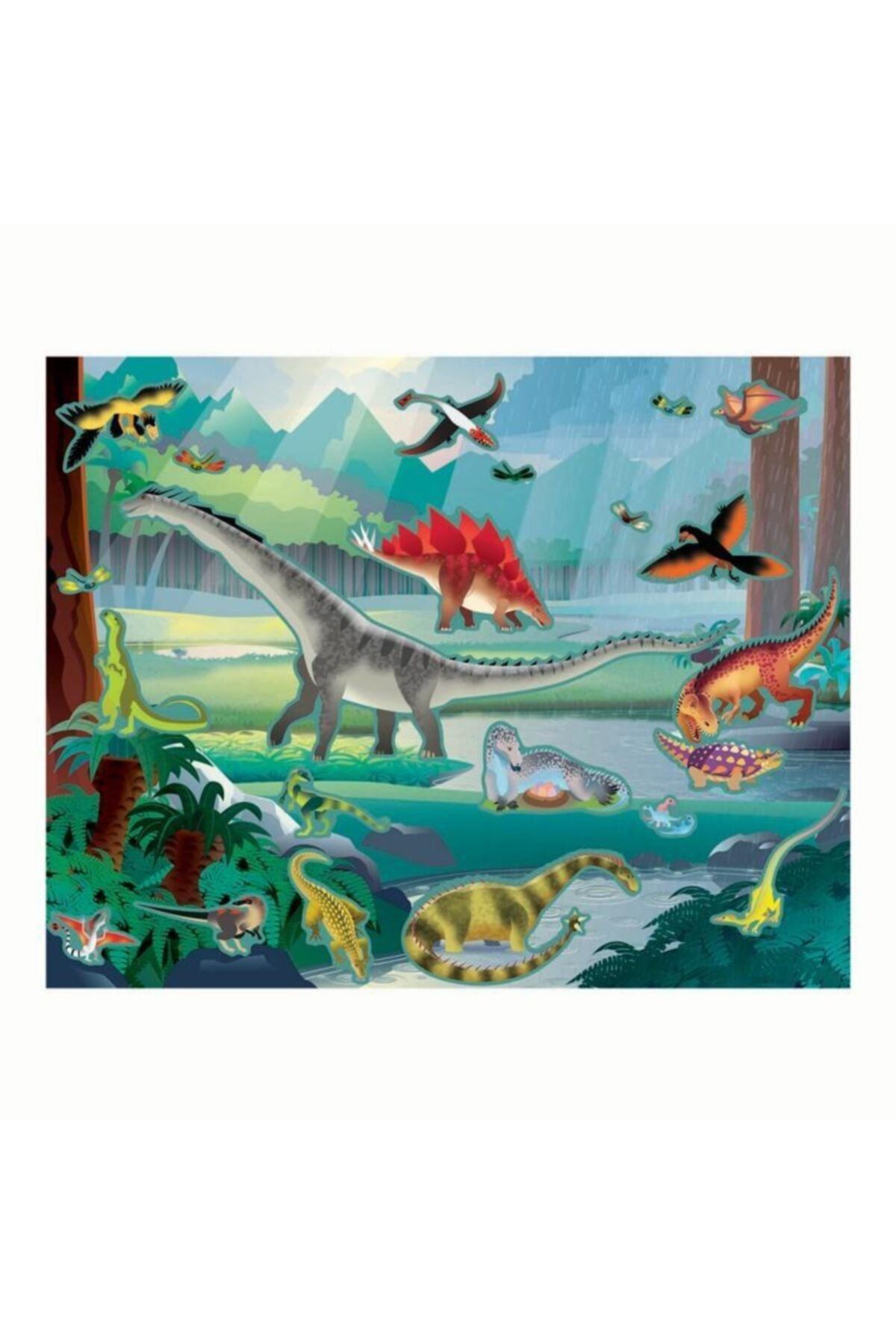 کتاب های فعالیت و آموزشی Melissa Doug برچسب قابل استفاده مجدد از ماقبل تاریخ Melissa & Doug