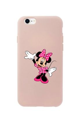 Iphone 6 Plus Minnie Mouse Premium Pembe Lansman Silikonlu Kılıf MCIPH6PLMNM