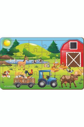 Çiftlik 24 Parça Ahşap Puzzle PRS-1113