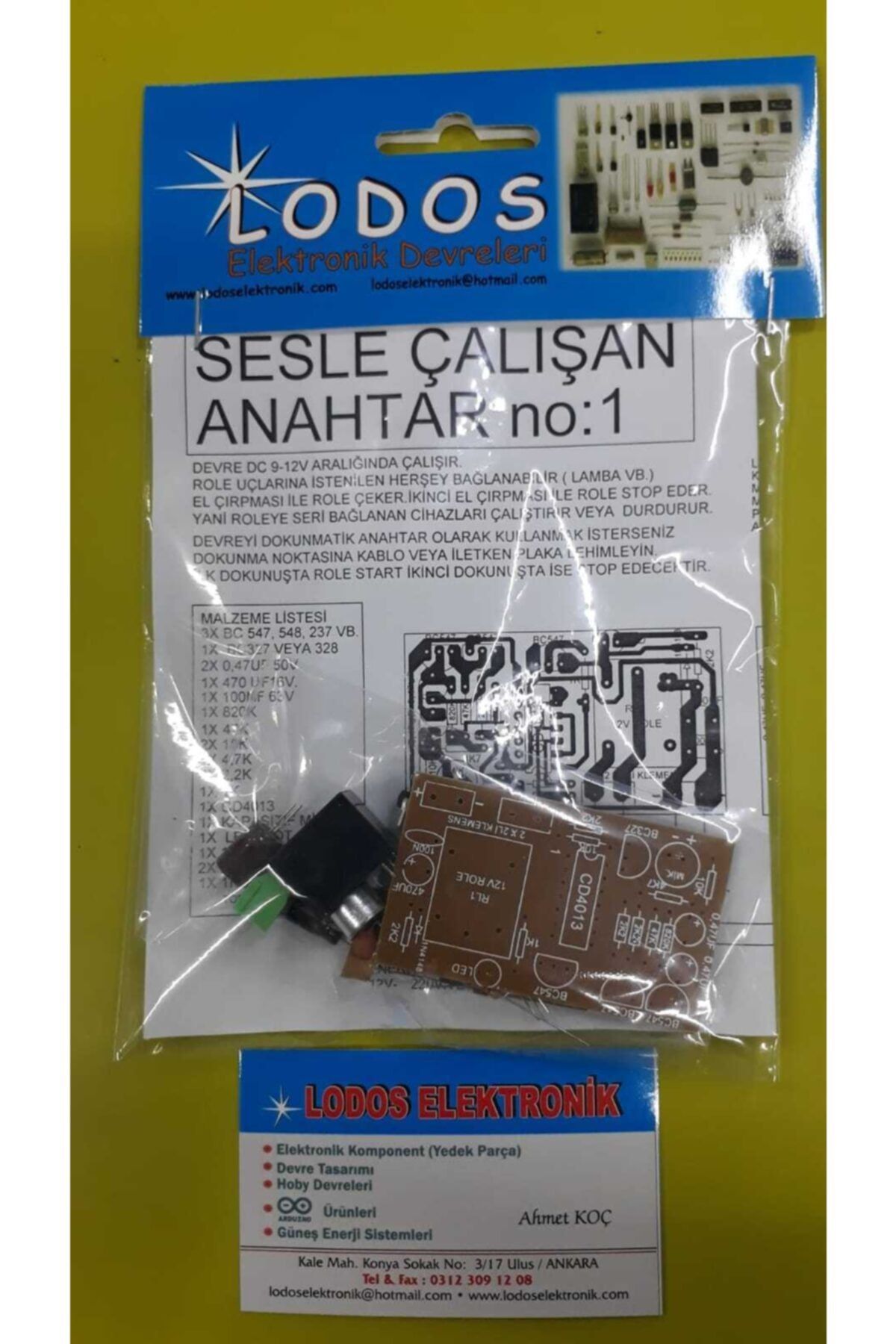 lodose sesle calisan anahtar alkisla calisan lamba demonte hobby devre fiyati yorumlari trendyol