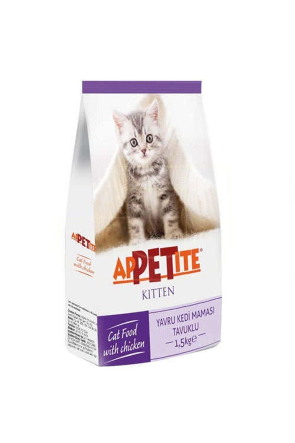 appetite kitten tavuk etli yavru kedi mamasi 1 5 kg fiyati yorumlari trendyol